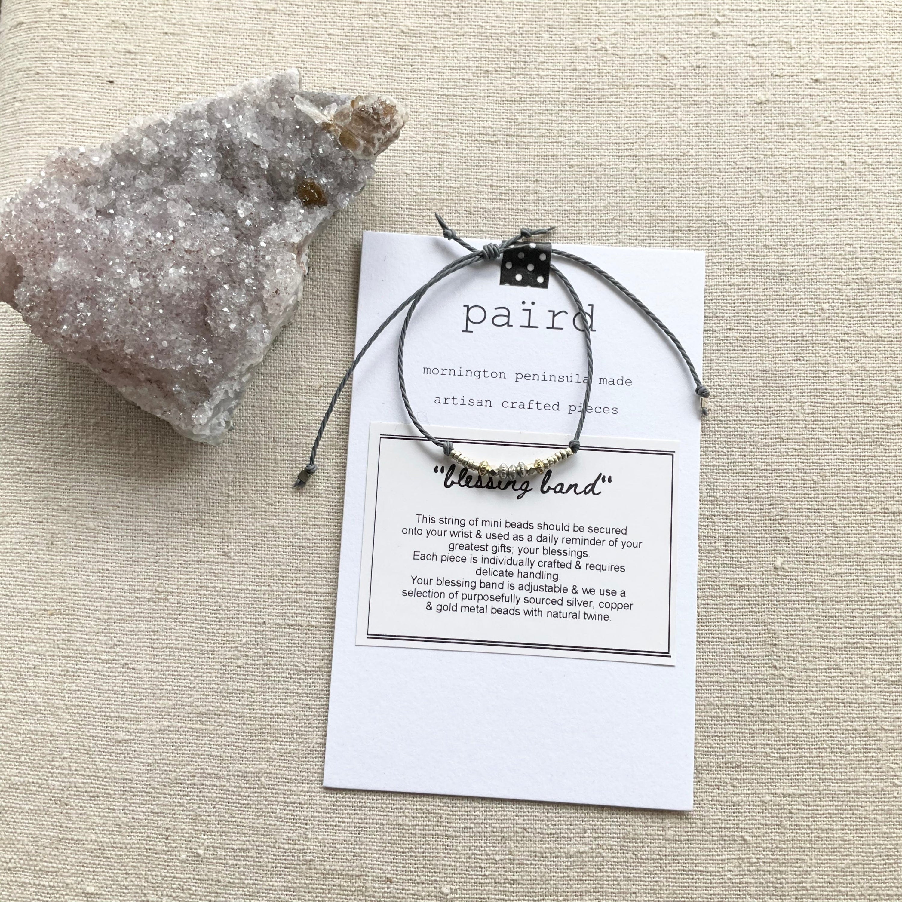 Paird blessing bands Grey Paird