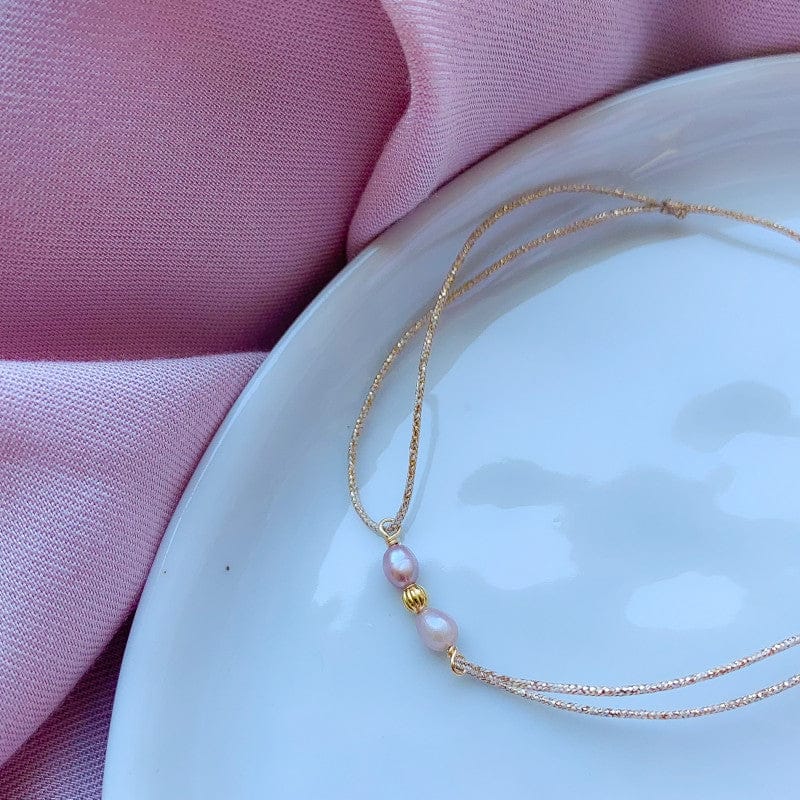 Tiare french wristlet 2 pearls LittleLintons