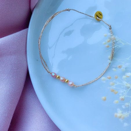 Tiare french wristlet 3 pearls LittleLintons