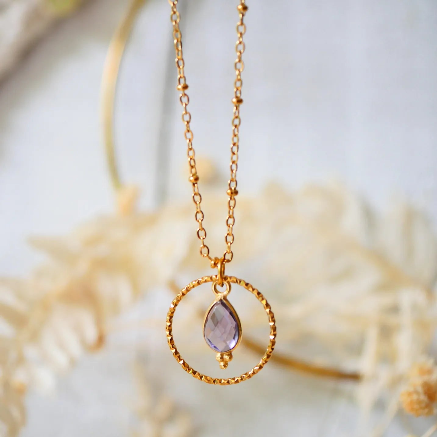 Clementine necklace Amethyst LittleLintons