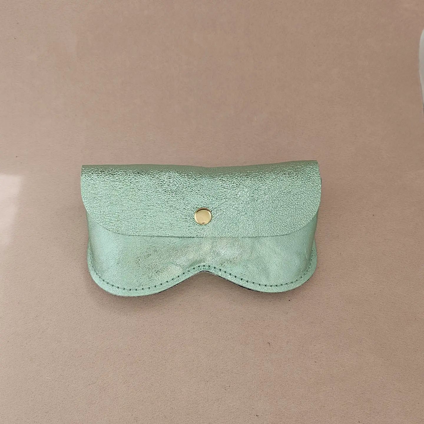 Leather glasses case Aqua Kollab