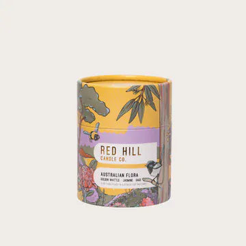 Red hill small Australiana candles Australian flora LittleLintons