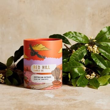 Red hill small Australiana candles Australian outback LittleLintons