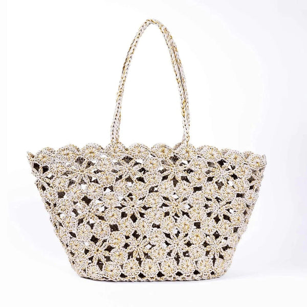 Jane tote Beige & gold LittleLintons