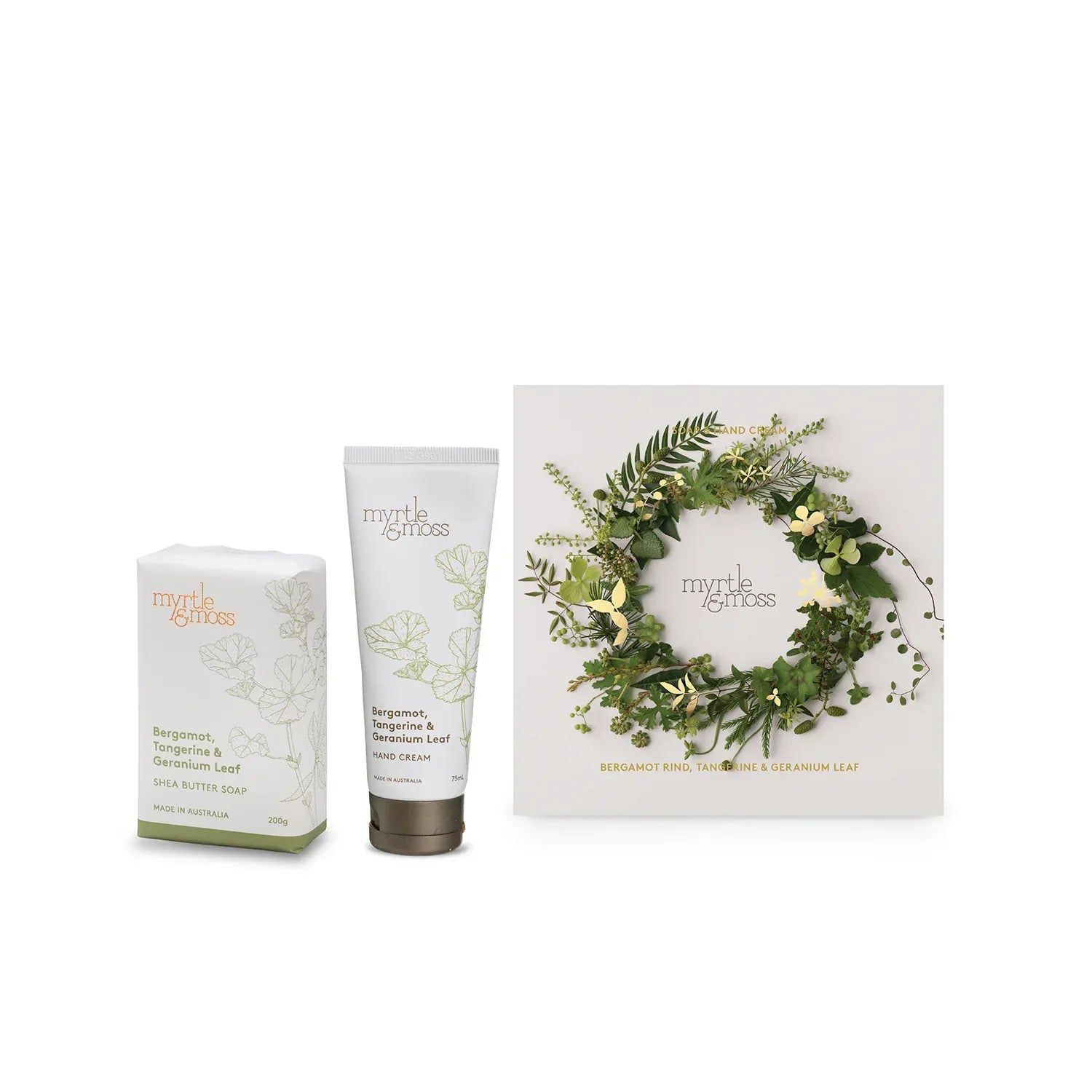 Myrtle & Moss duet Bergamot,tangerine,geranium leaf Myrtle & Moss