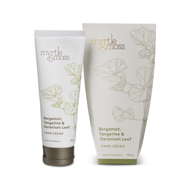 Myrtle & Moss  Handcream Bergamot,Tangerine & geranium leaf Myrtle & Moss