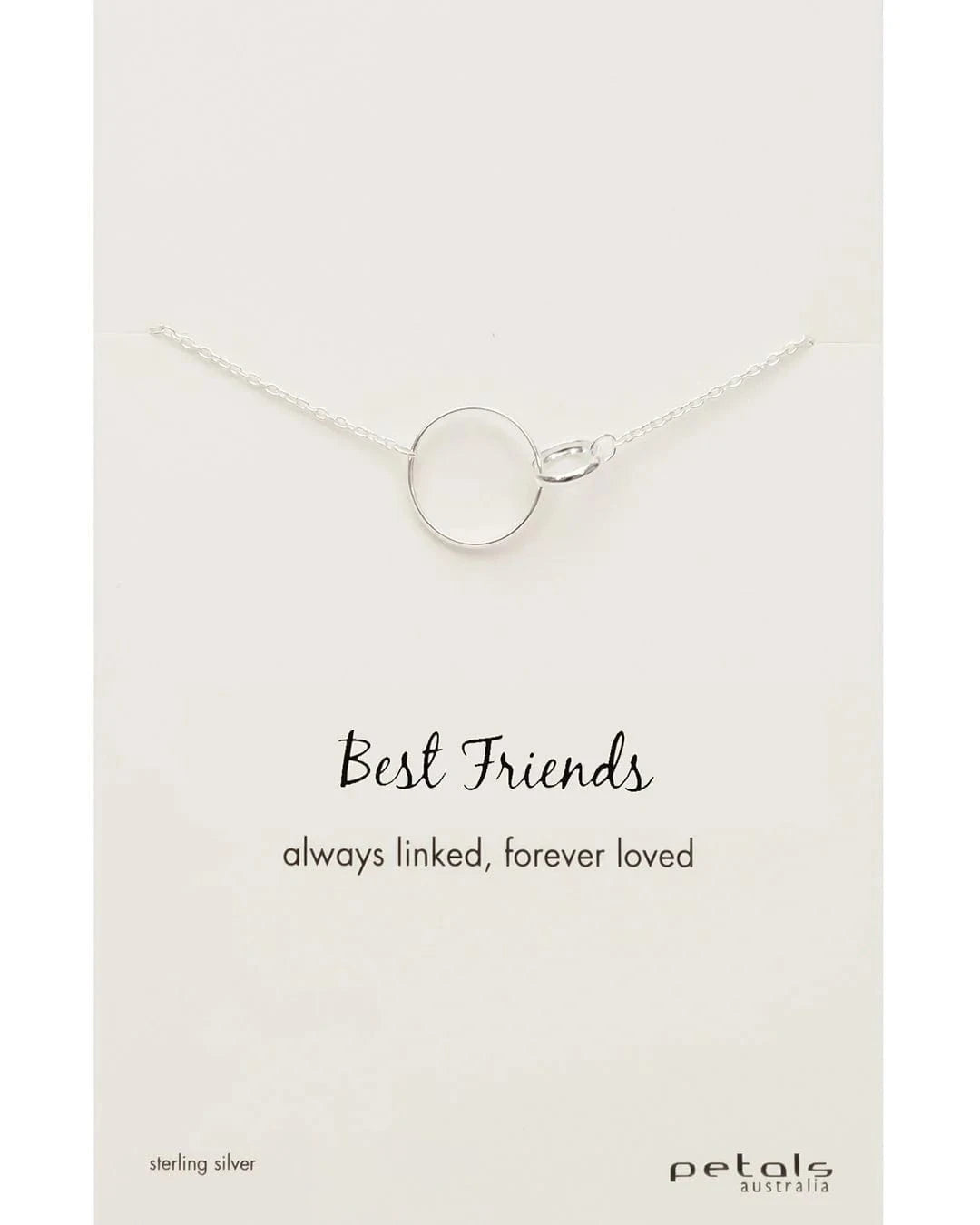 Blessed with love friends necklaces Best friends silver LittleLintons
