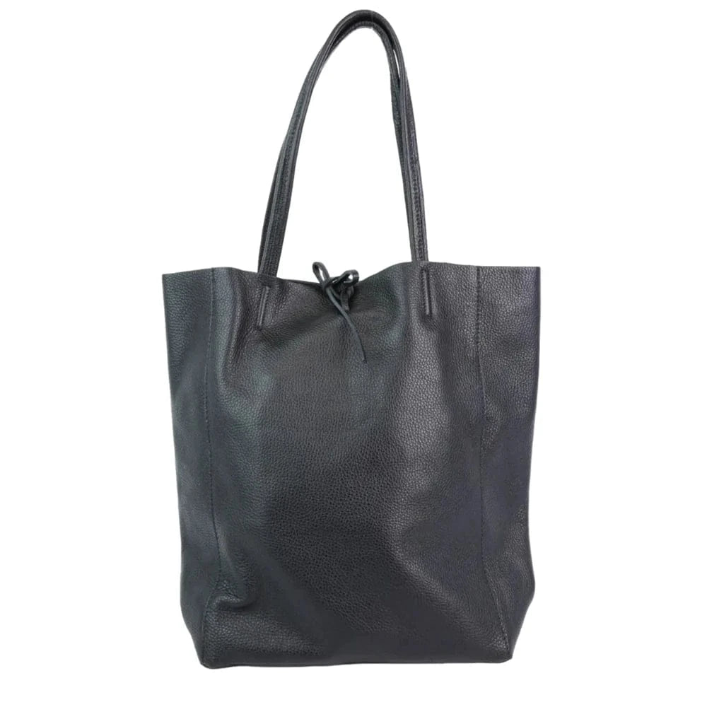 Maison leather tote Black lrg LittleLintons