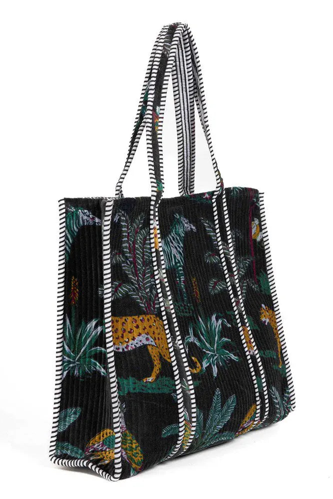 Parisian cool Tiger  tote Black zebra Kollab