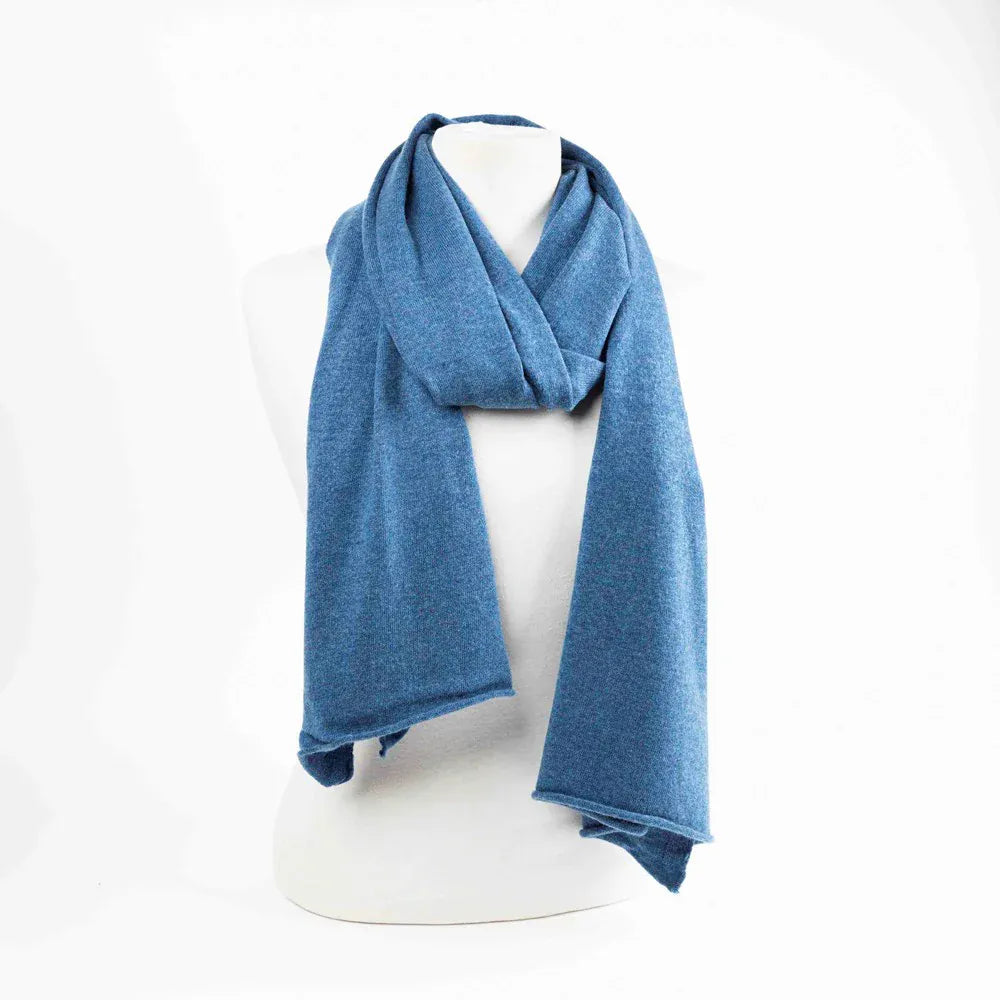Maison Fanli Lea scarf Blue Jean LittleLintons