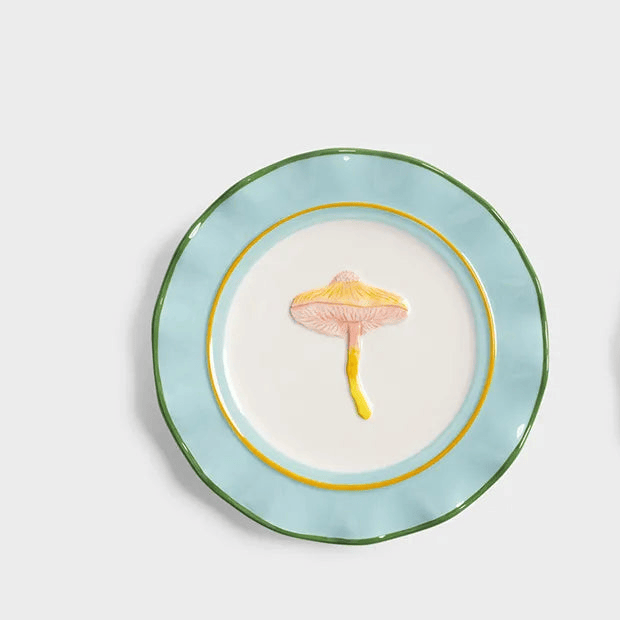 Kleverling  mushroom plates Blue LittleLintons