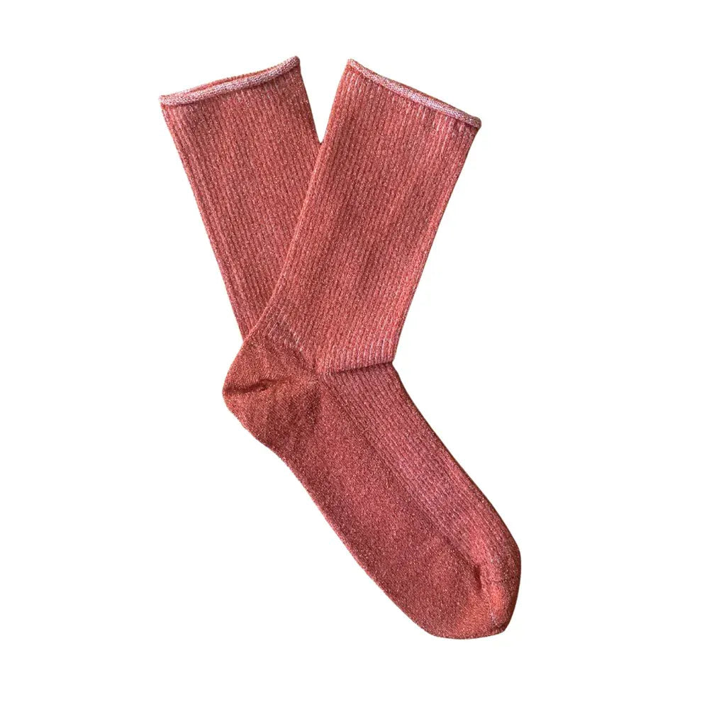 Glitter socks Brick LittleLintons