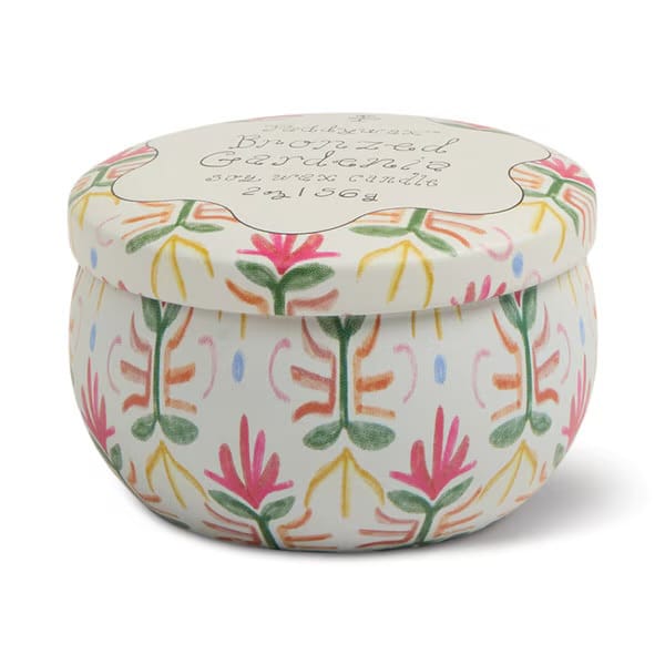 Tulip tin Candles Bronzed gardenia LittleLintons