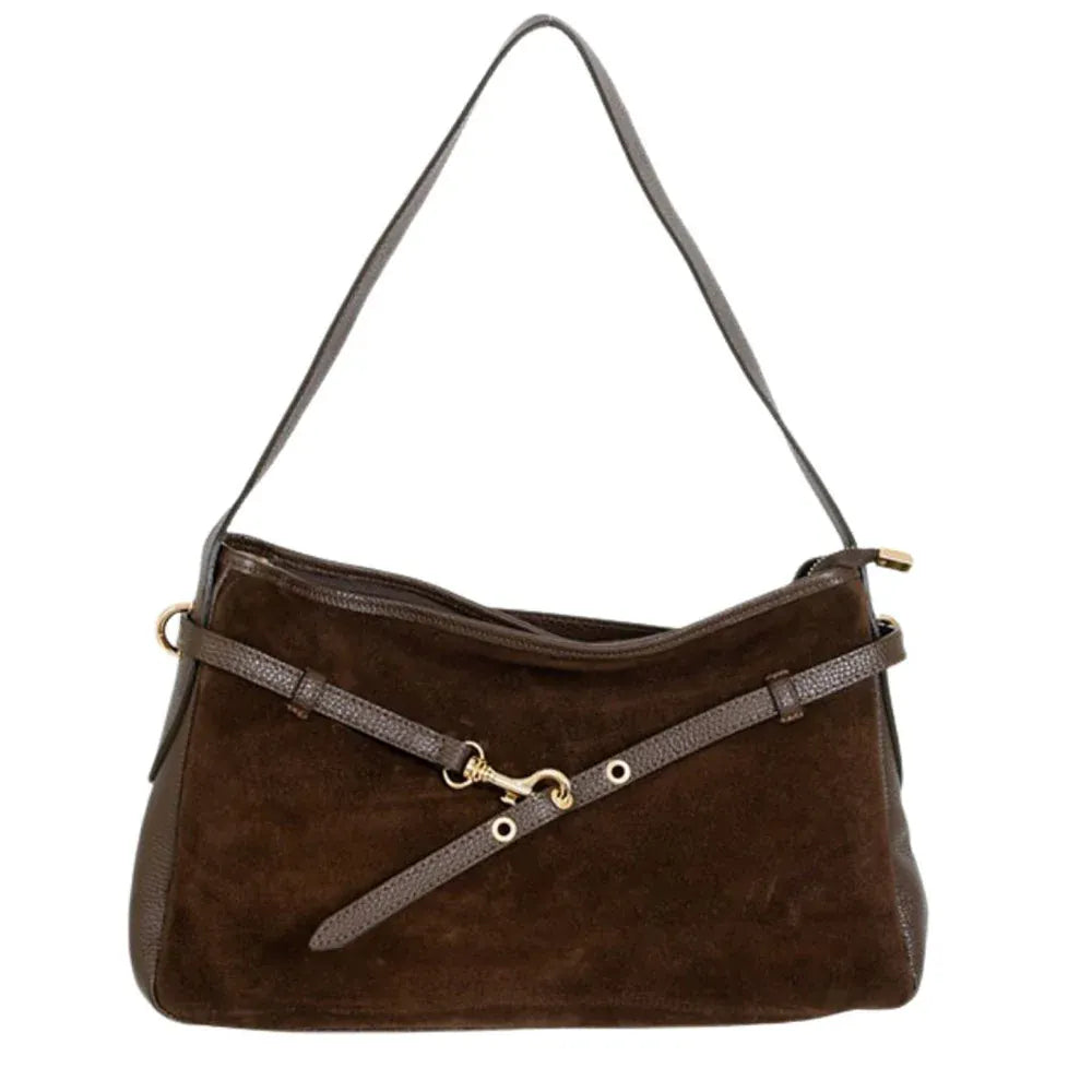 Victor suede bag Brown LittleLintons