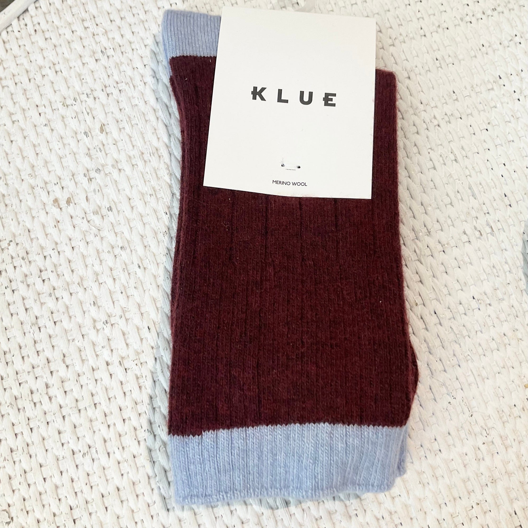 Merino socks Burgundy LittleLintons