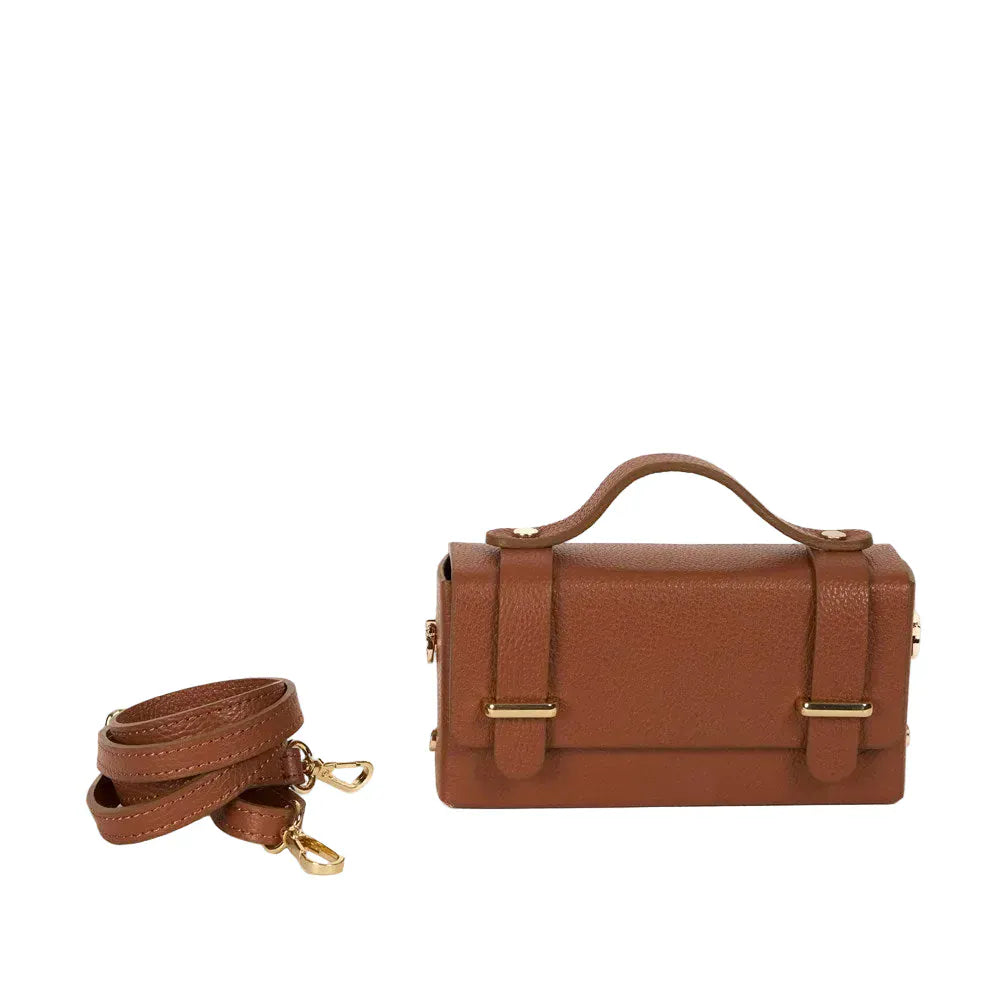 Maison Fanli Margot clutch Camel LittleLintons