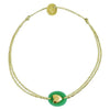 Praline coeur french wristlet Chrysoprase LittleLintons