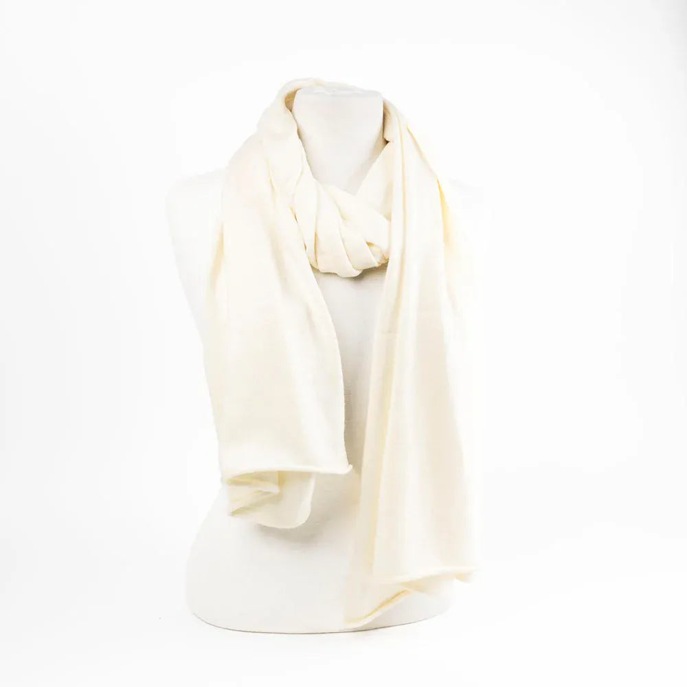 Maison Fanli Lea scarf Cream LittleLintons