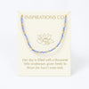 Inspiration necklace Crystal blue gold LittleLintons