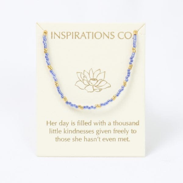 Inspiration necklace Crystal blue gold LittleLintons