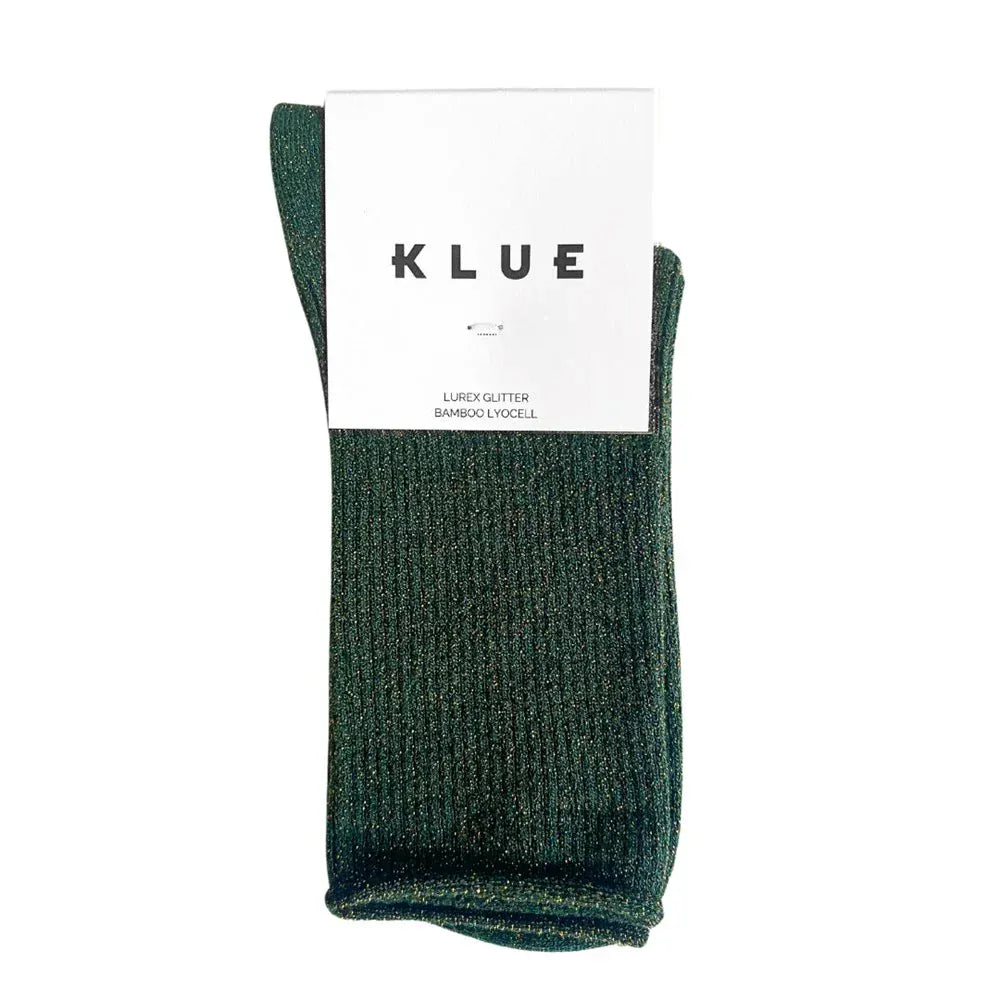 Glitter socks Dark green LittleLintons