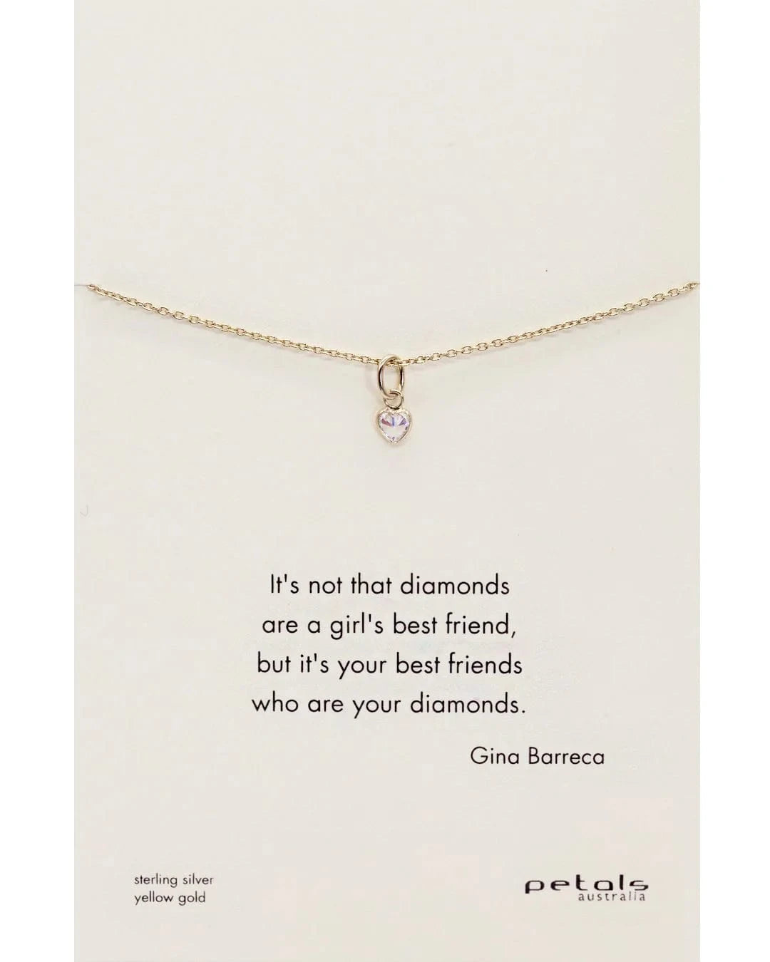 Blessed with love friends necklaces diamond friend gold LittleLintons