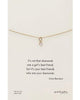 Blessed with love friends necklaces diamond friend gold LittleLintons