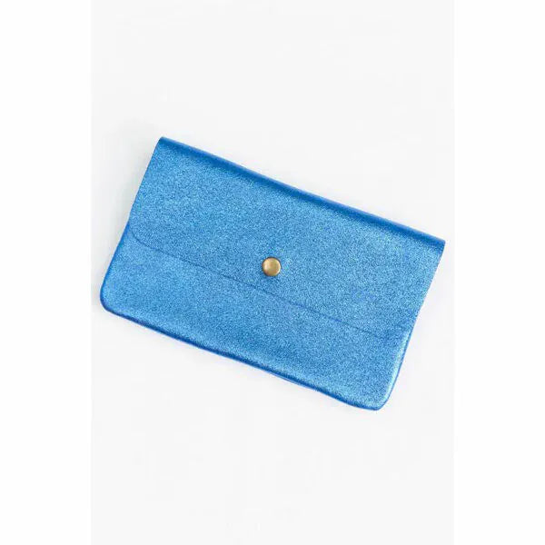 Maison metallic Cross body bag Electric blue LittleLintons