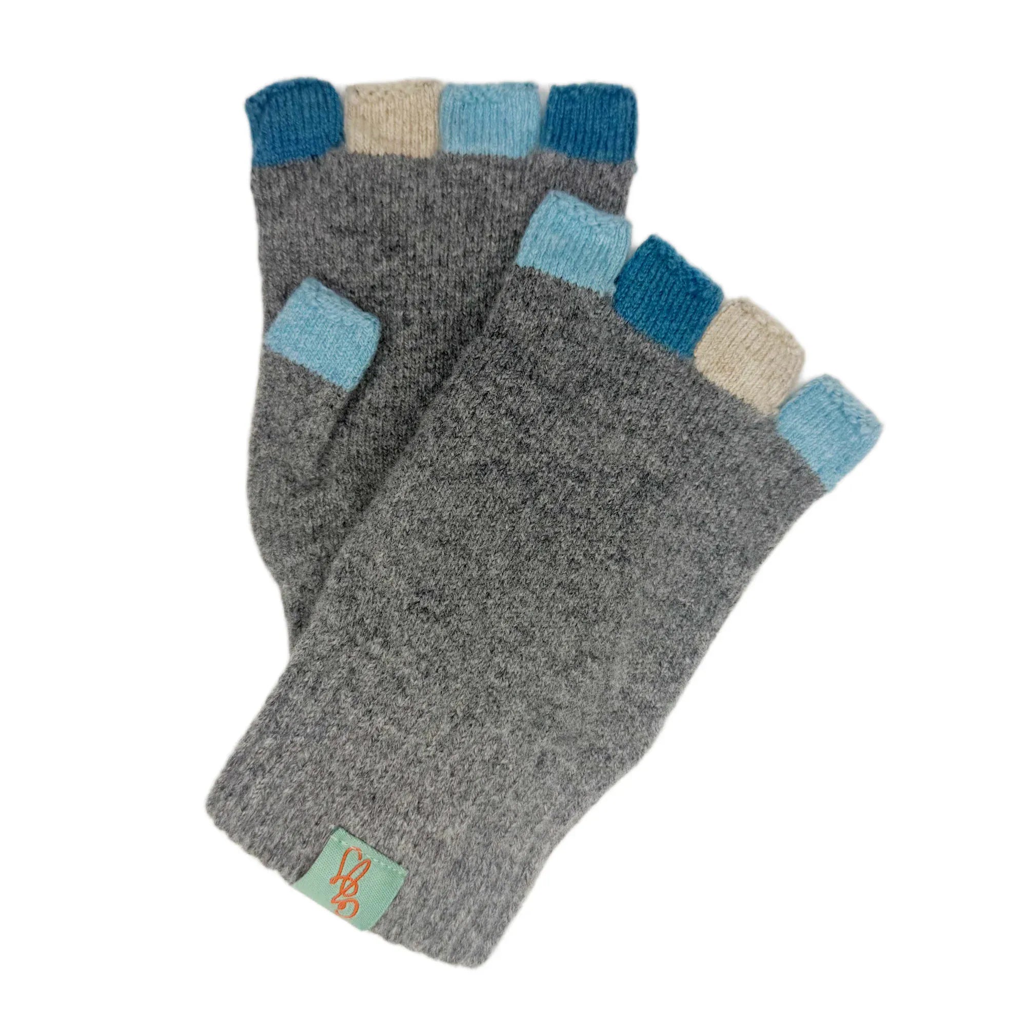 Fingerless gloves Flannel grey LittleLintons