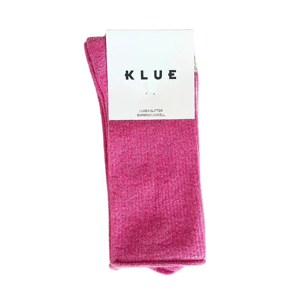 Glitter socks Fuchsia pink LittleLintons