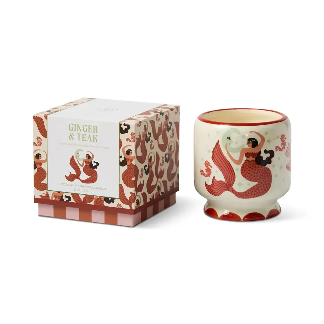Paddywax Candle new Ginger & Teak- Lemon zest, Eucalyptus & Tamboti wood LittleLintons