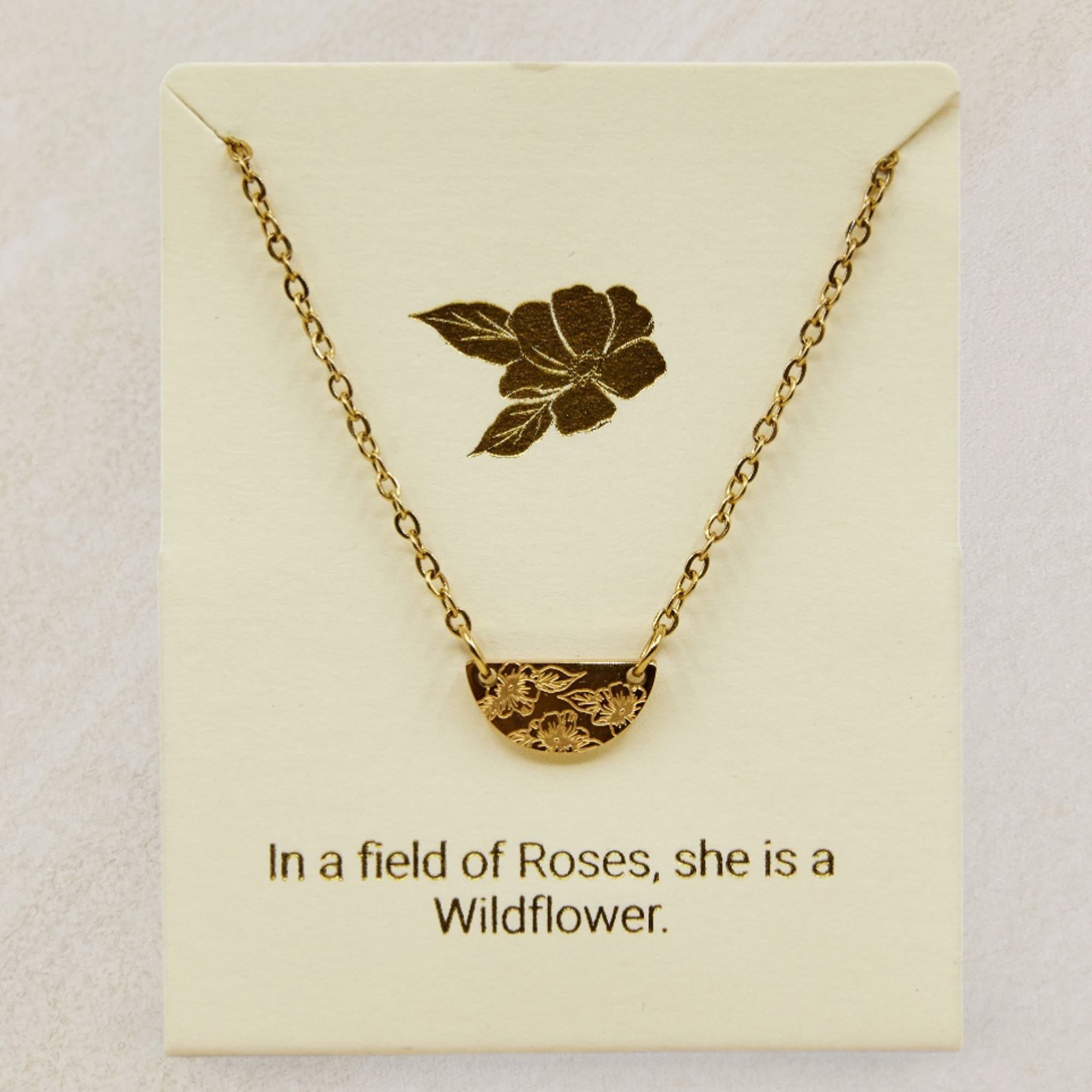 Inspiration necklace Gold blossom LittleLintons