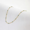 Mini bead necklace Gold green LittleLintons