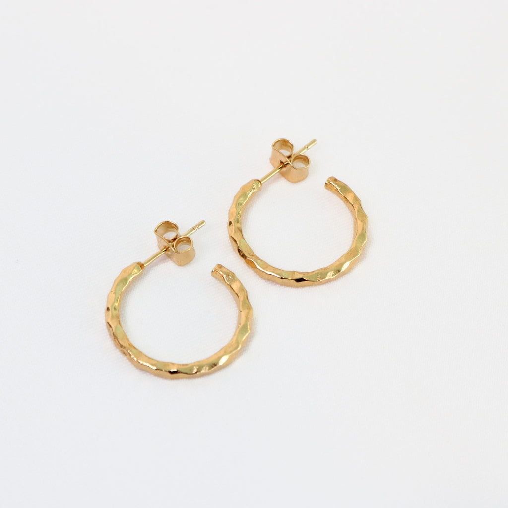 Coral hoops Gold LittleLintons