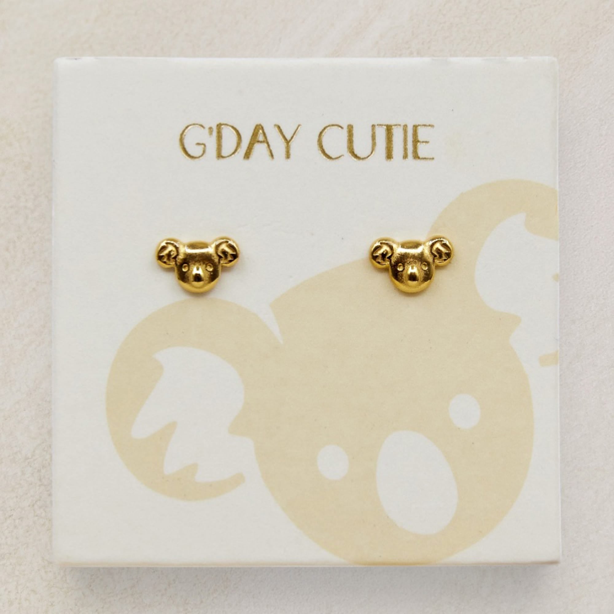 Koala  studs Gold LittleLintons