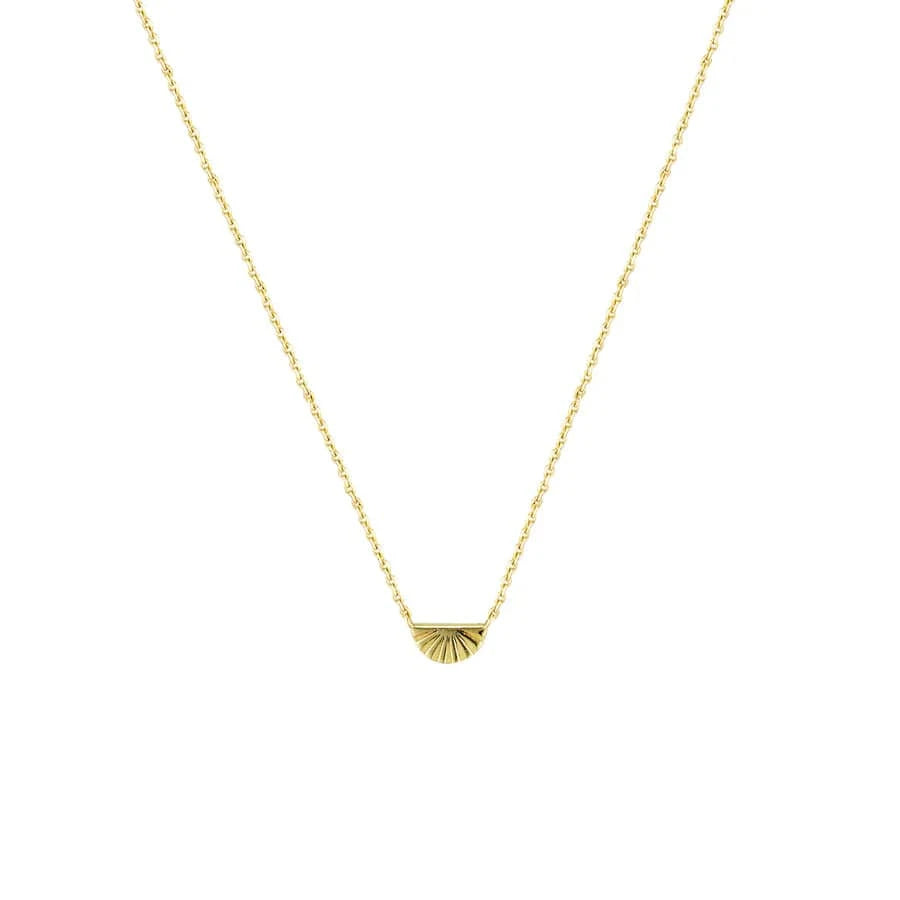 Rising sun necklace Gold LittleLintons