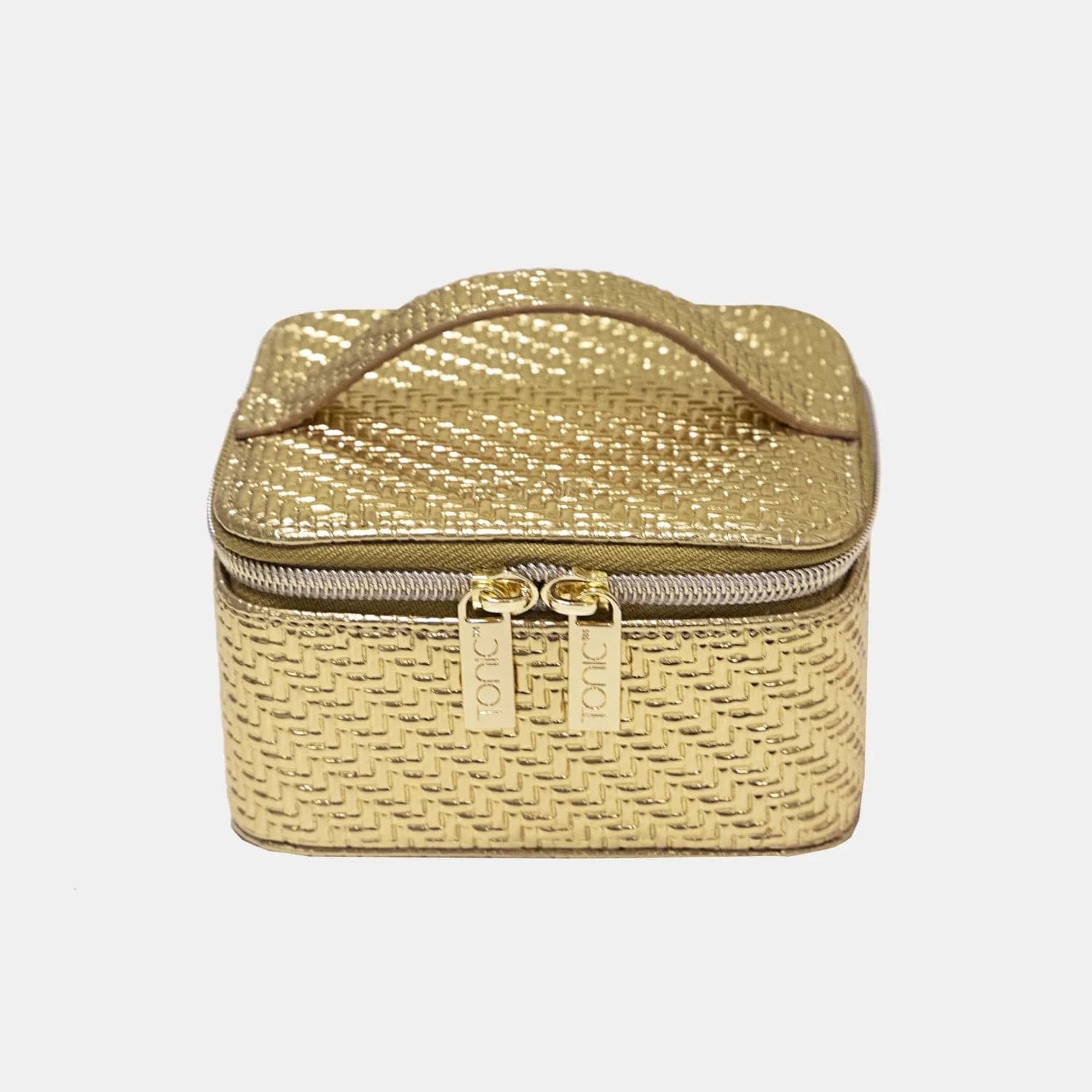 Tonic herringbone jewellery cube Gold LittleLintons