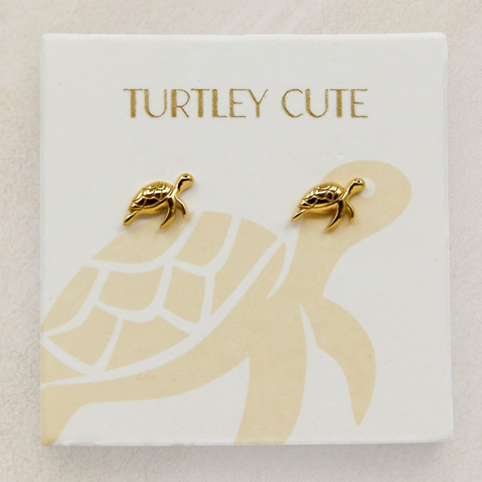 Turtle  studs Gold LittleLintons