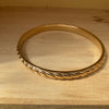 Twist detail bangle Gold LittleLintons