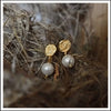 Paird pearl earrings Gold-plated Paird
