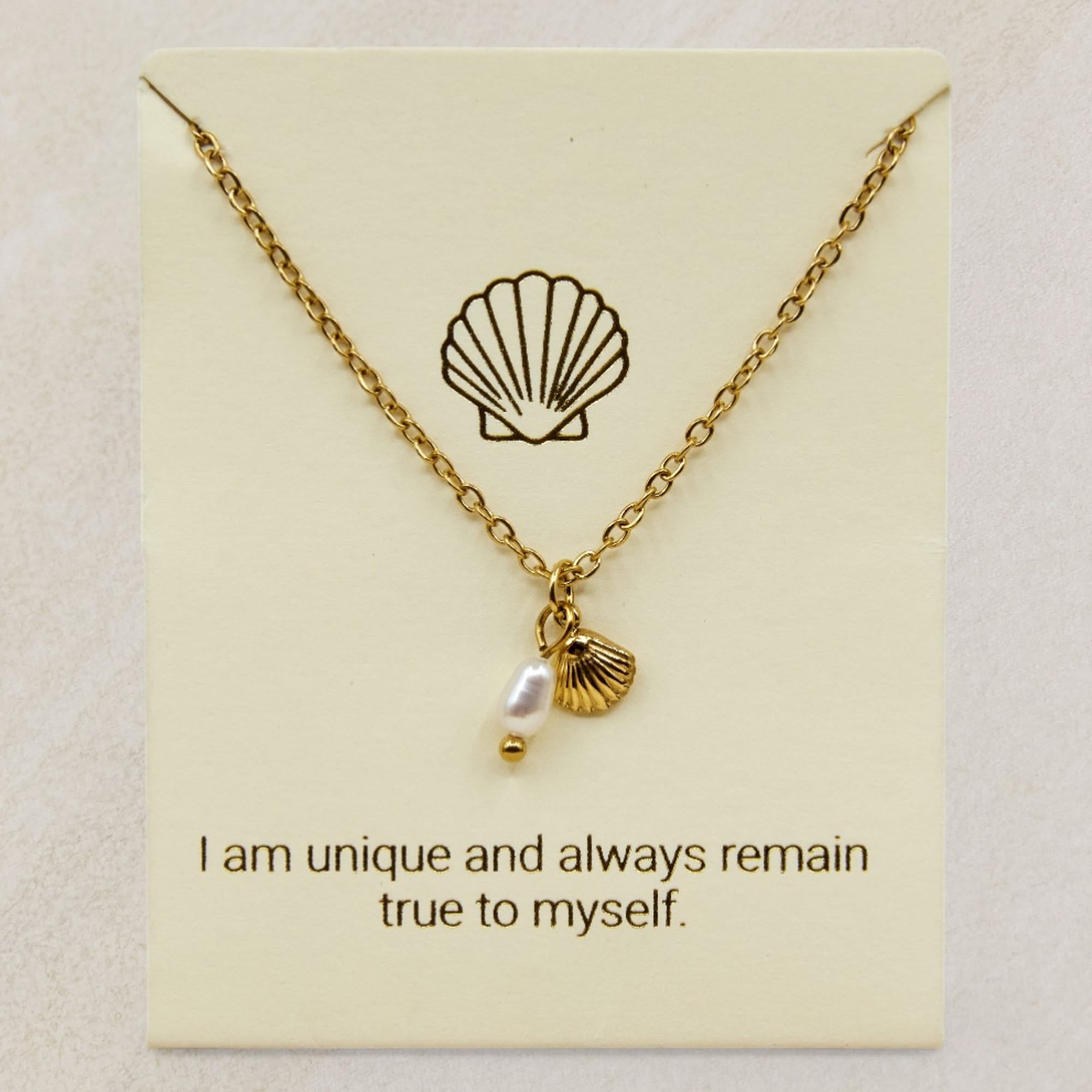 Inspiration necklace Gold shell LittleLintons