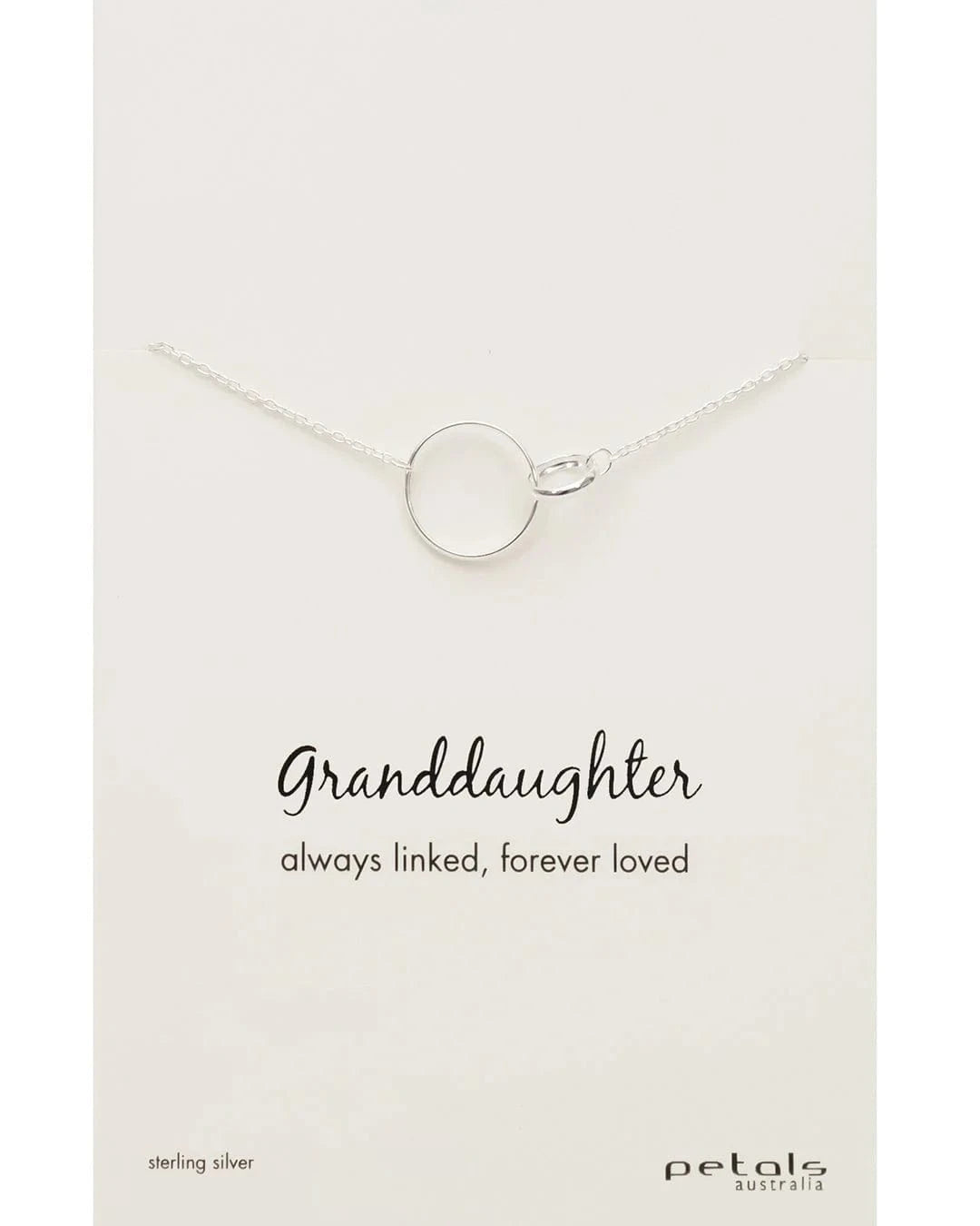 Family necklace Grand daughter silver LittleLintons