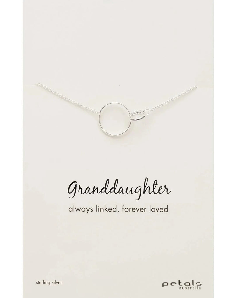 Family necklace Grand daughter silver LittleLintons