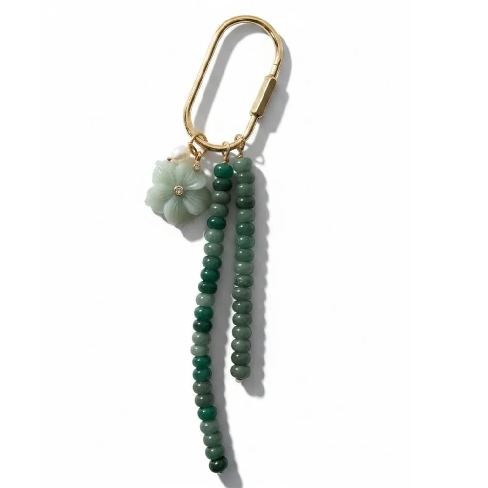 Gemstone keyring Green LittleLintons