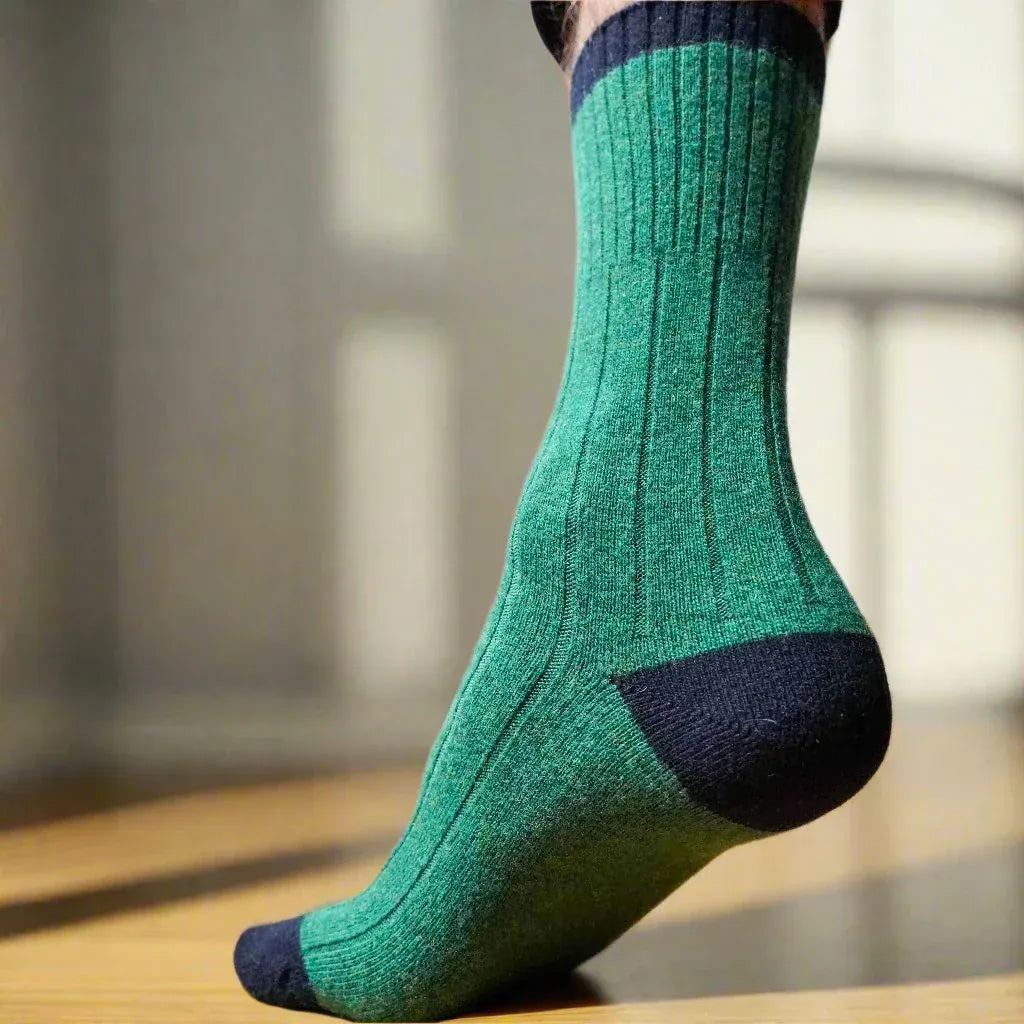 Merino socks Green LittleLintons