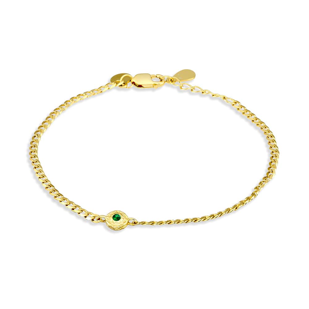 Mini disk bracelet Green LittleLintons