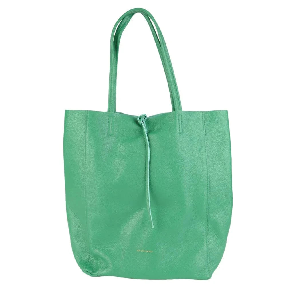 Maison leather tote Green Lrg LittleLintons