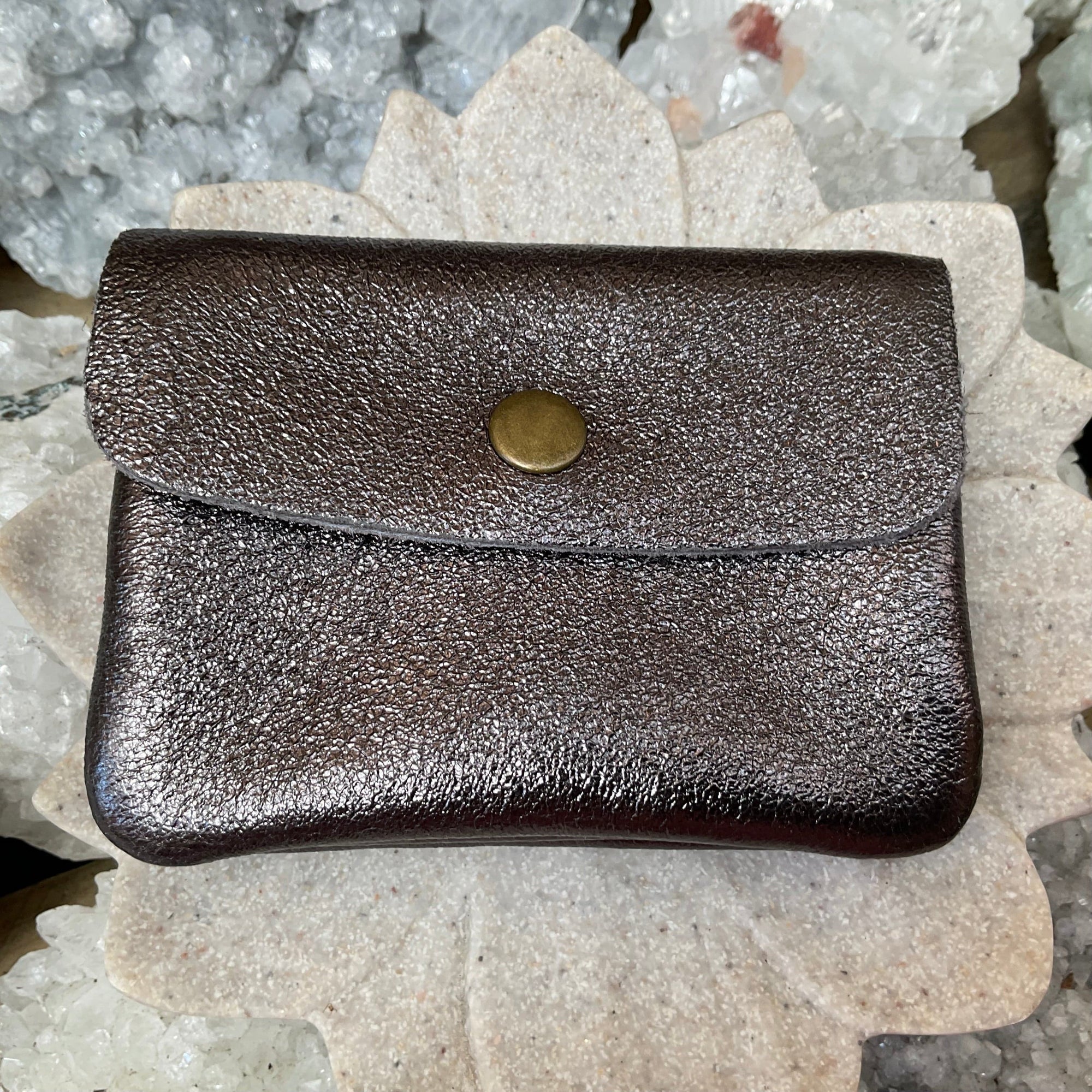 Maison leather purse Gun metal LittleLintons