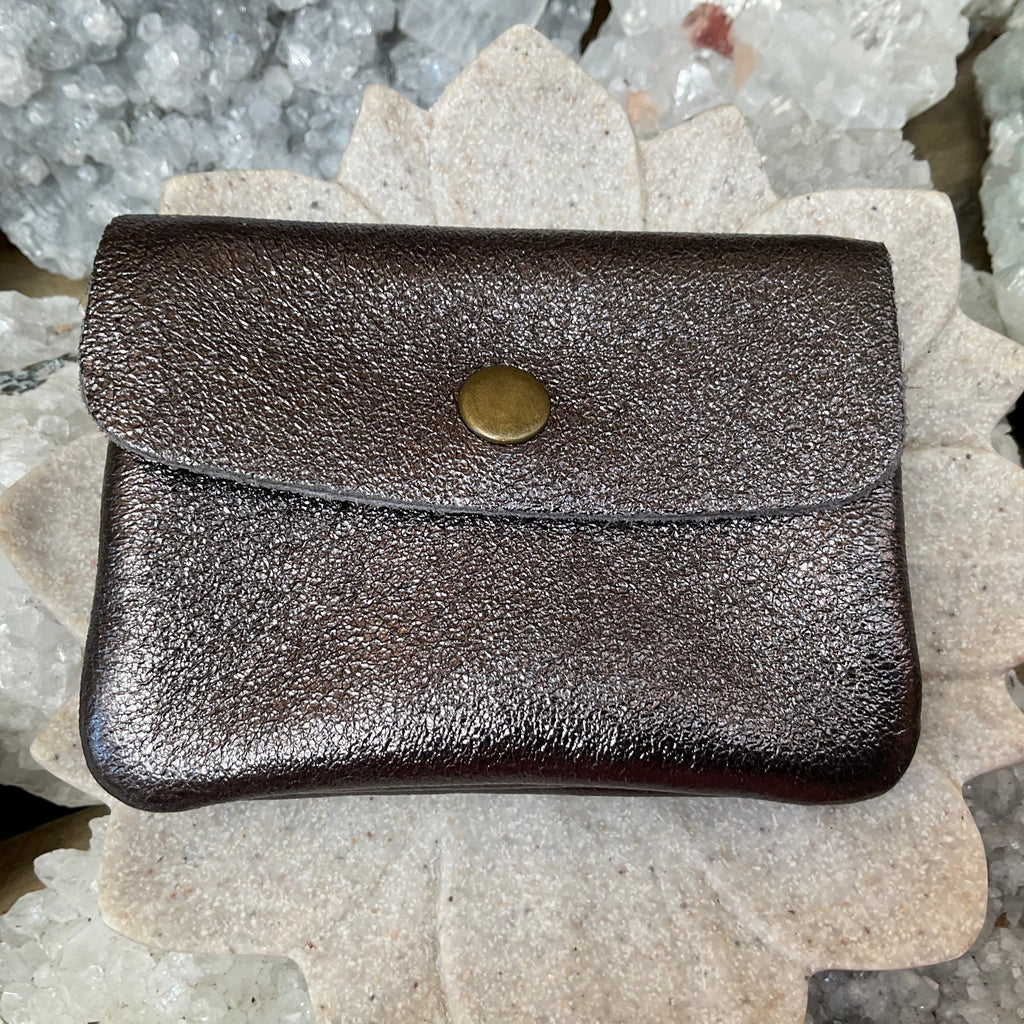 Maison leather purse Gun metal LittleLintons
