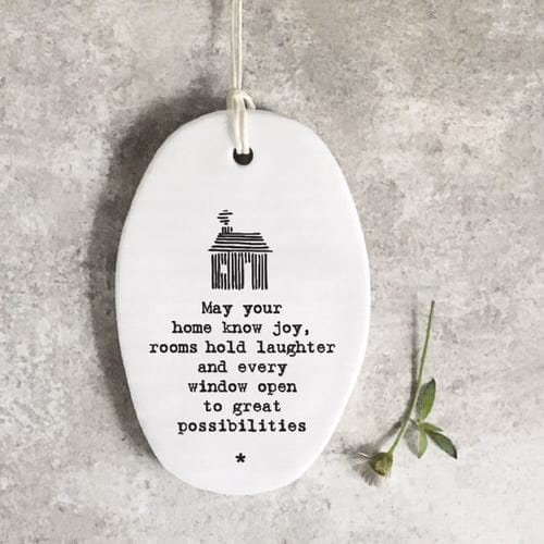 Message oval decoration Home LittleLintons